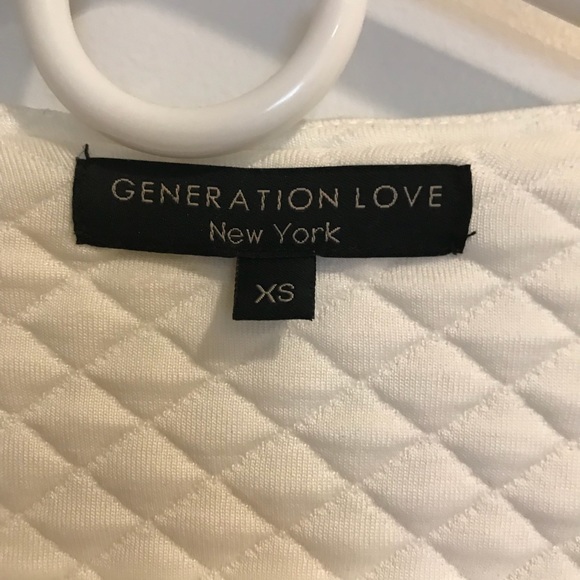 Generation Love White Quilted Moto Jacket - Picture 4 of 7